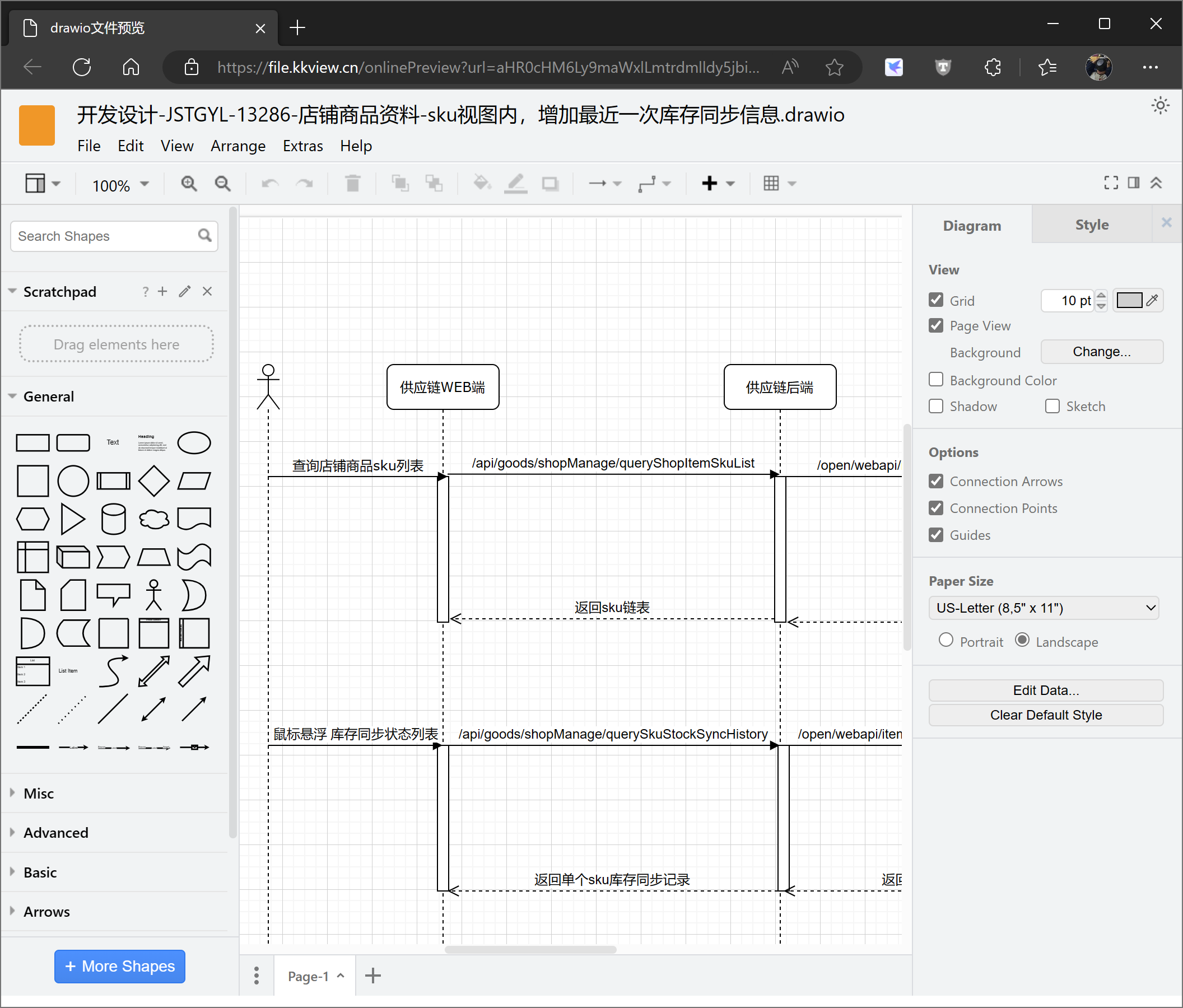 drawio流程图预览效果